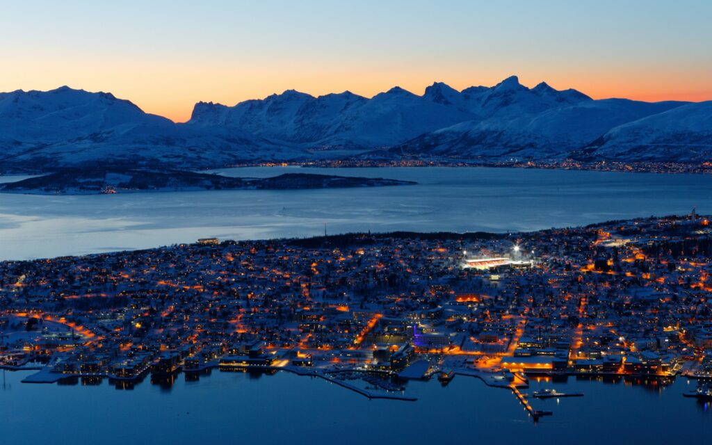 Tromsø sett fra Fløya